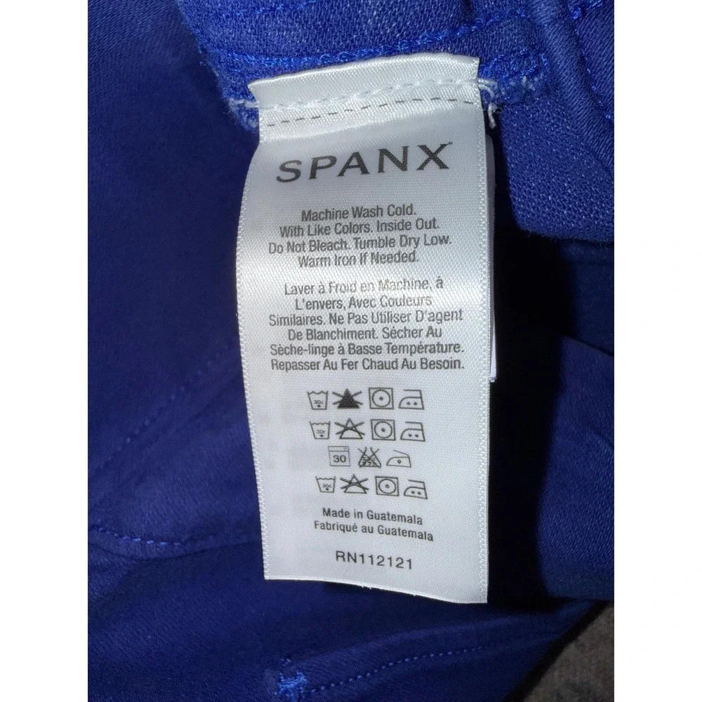Spanx Denim Leggings Blue Lapis High Waisted Skinny Jeans XL 2066 NEW - Picture 4 of 10